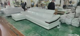 【大厂仿真皮沙发】实木框架，高回弹海绵45密度。全新包装，质量非常好，3.6米右贵妃 - 焦作28生活网 jiaozuo.28life.com